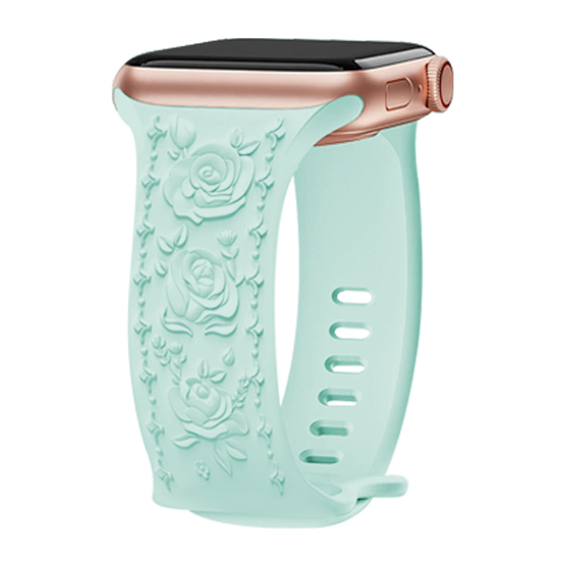 Embossing Strap for Apple Watch Ultra 2 Ultra 49mm / Series 9 8 7 45mm / 6 5 4 SE (2022) SE (2023) SE 44mm / 3 2 1 42mm Silicone Band - White Embossing Strap for Apple Watch Ultra 2 Ultra 49mm / Series 9 8 7 45mm / 6 5 4 SE (2022) SE (2023) SE 44mm / 3 2 1 42mm Silicone Band - White